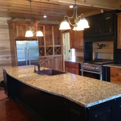 Kitchen with doorway to mudroom